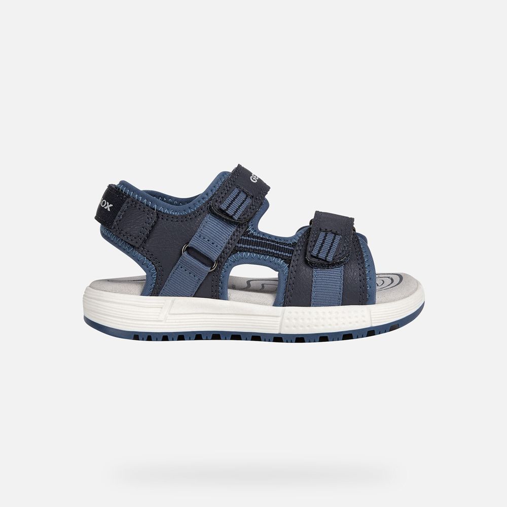 Sandalias Geox Menino Azul Marinho - Alben - GNAWZ3890